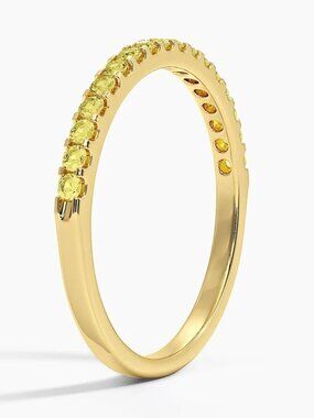 $2950 / NEW with box / Levian Yellow Sapphire 14K Yellow Gold band Ring / Size 7